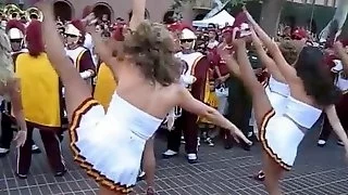 Cheerleaders dance